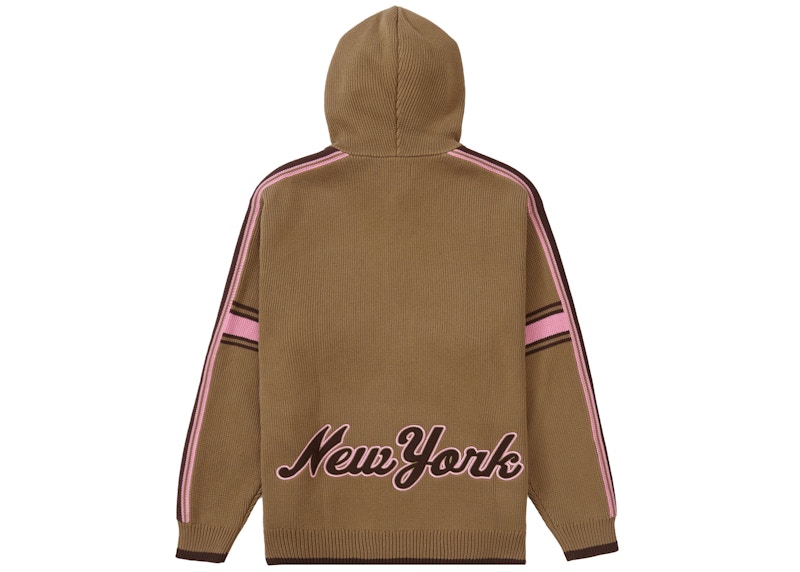 Order Supreme Sport Zip Up Hooded Sweater 'Light Brown'