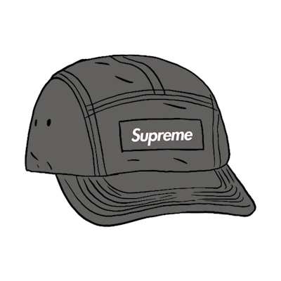 Supreme Spray Canvas Camp Cap Black