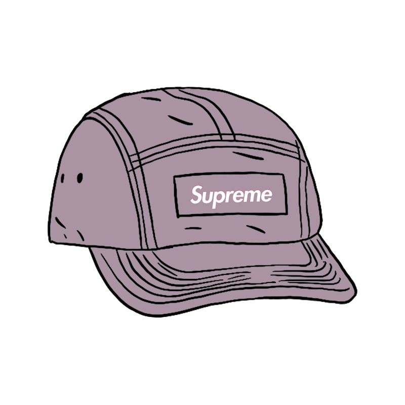 Supreme Spray Canvas Camp Cap Purple