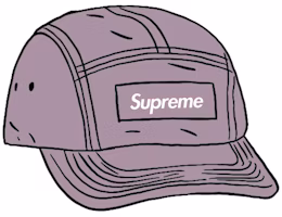 Supreme Spray Canvas Camp Cap Purple Supreme Spray Canvas Camp Cap Purple