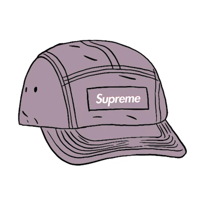 Supreme Spray Canvas Camp Cap Purple