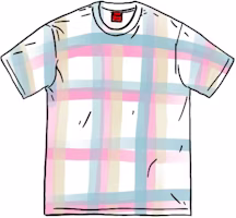 Supreme Sprayed Plaid S/S Top White Supreme Sprayed Plaid S/S Top White