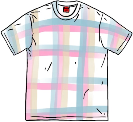 Supreme Sprayed Plaid S/S Top White Buy Supreme Sprayed Plaid S/S Top White