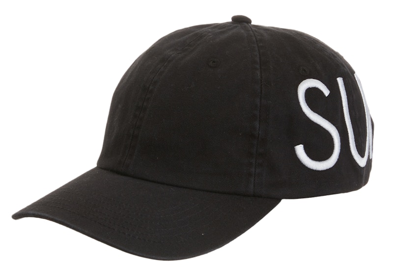 Buy 슈프림 스프레드 6패널 블랙 모자 
