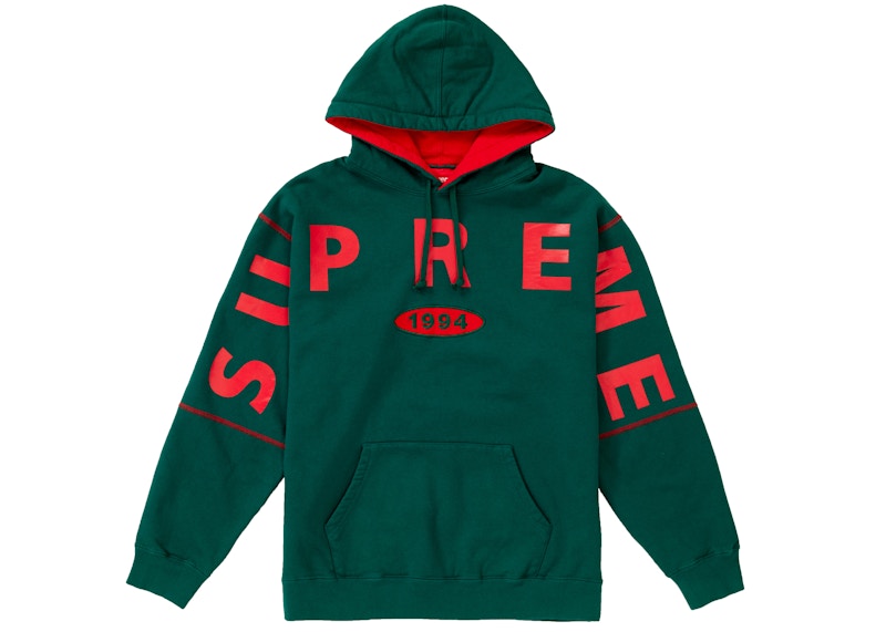 Buy Hoodie Supreme Spread Logo Warna Hijau Tua