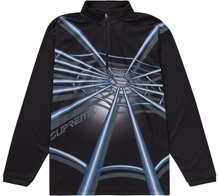Supreme 蜘蛛網半拉鍊套頭衫 黑色 Order Supreme 蜘蛛網半拉鍊套頭衫 黑色