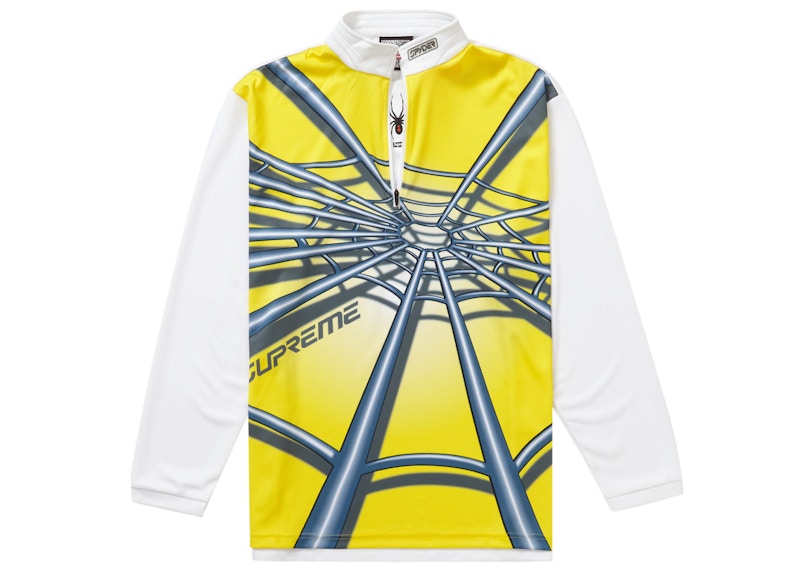 Order Supreme 斯派德网状半拉链套头衫 黄色