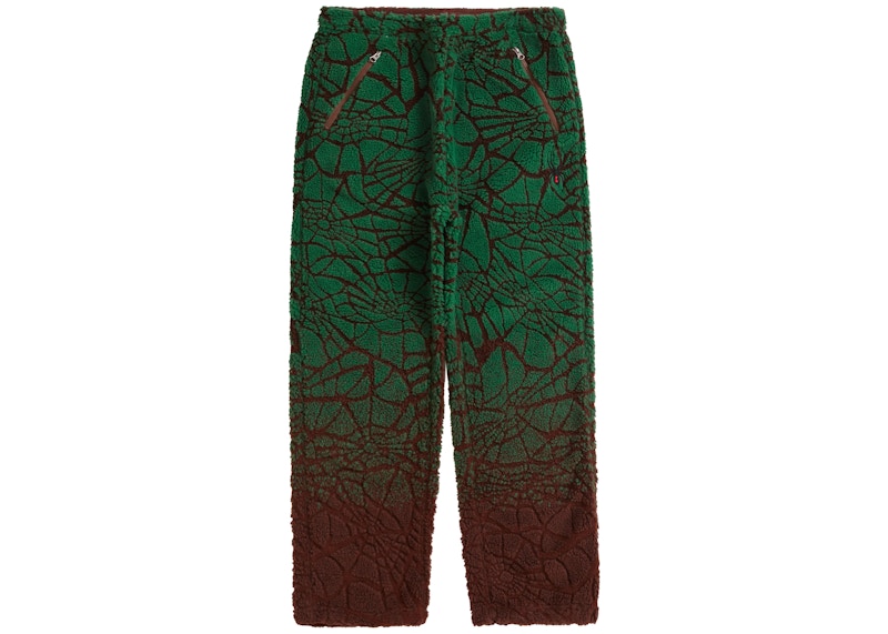 Supreme Spyder Web Polar Fleece Pant Brown