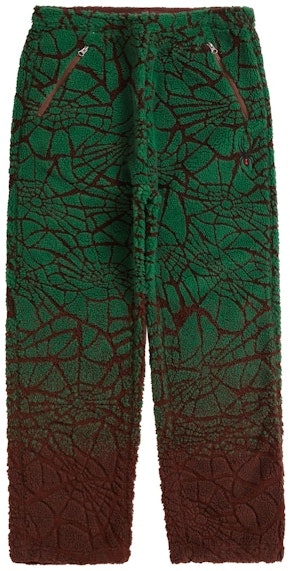 supreme-spyder-web-polar-fleece-pant-brown