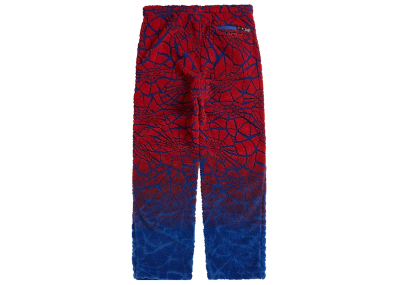 Supreme Spyder Web Polar Fleece Pant Royal 圖 2