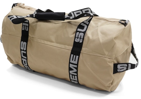 Supreme SS18 Duffle Bag Tan Lookbook Supreme SS18 Duffle Bag Tan
