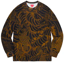 Supreme SS20 Week 14 Waves L/S Top Japanese Koi Wave Graphic Unisex Sweatshirt SUP-SS20-665 Supreme SS20 Week 14 Waves L/S Top Japanese Koi Wave Graphic Unisex Sweatshirt SUP-SS20-665