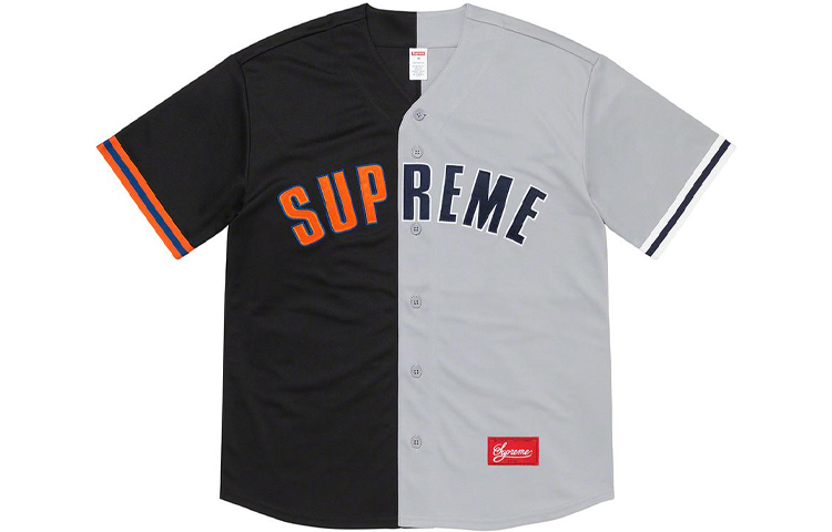 Supreme SS21 Don't Hate Baseball Jersey Colorblock Short Sleeve Unisex SUP-SS21-415