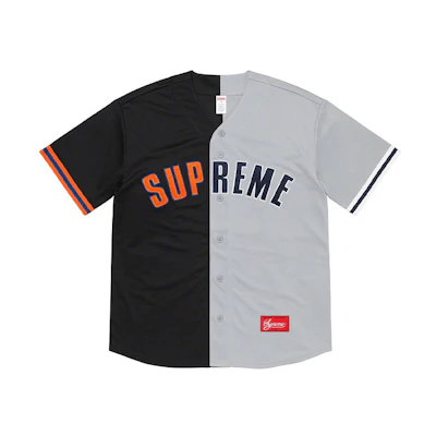 Supreme SS21 Don't Hate Baseball Jersey Colorblock Short Sleeve Unisex SUP-SS21-415