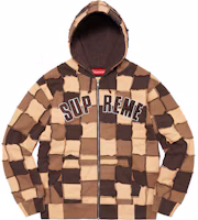 Supreme SS22 Colorblock Plaid Fleece Camo Hoodie Unisex Couple Style. SUP-SS22-820 Supreme SS22 Colorblock Plaid Fleece Camo Hoodie Unisex Couple Style. SUP-SS22-820