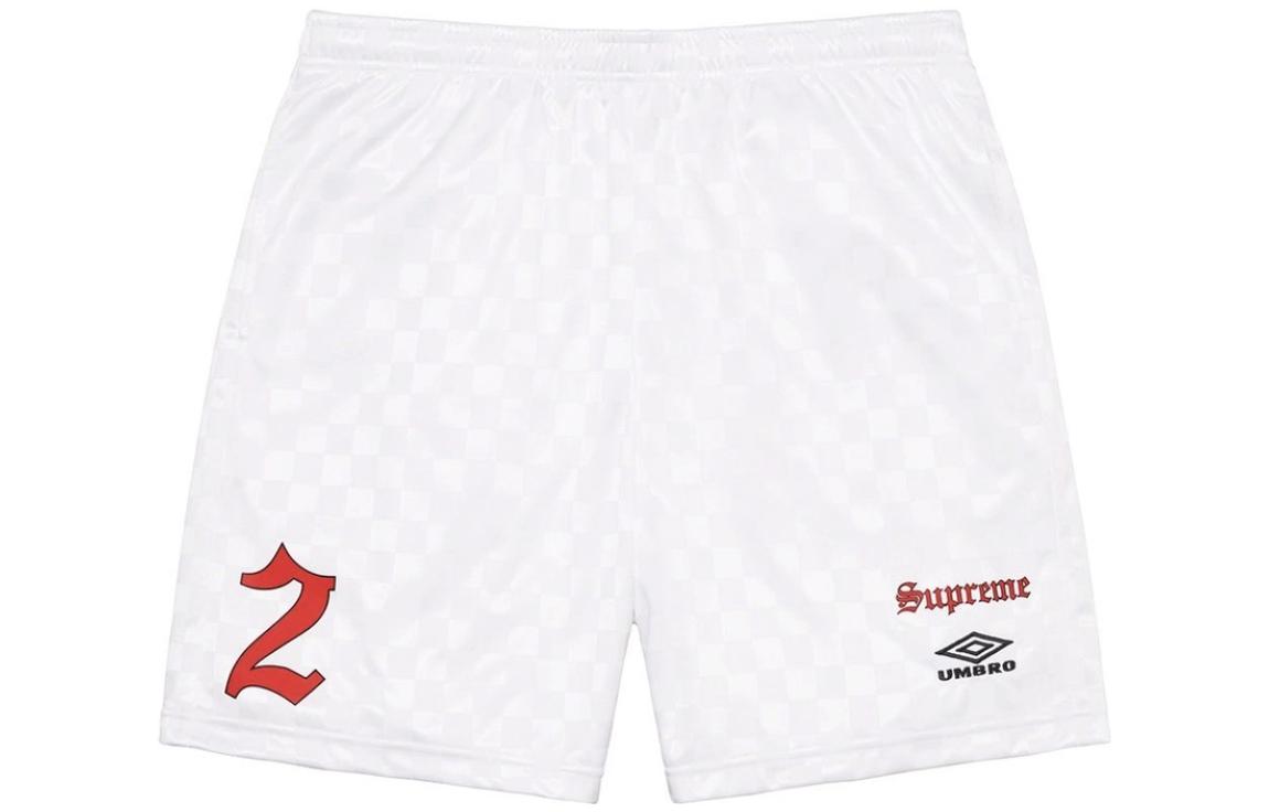 Supreme SS22 Numeric Print Elastic Waist Straight-Leg Football Pants White Male SUP-SS22-511