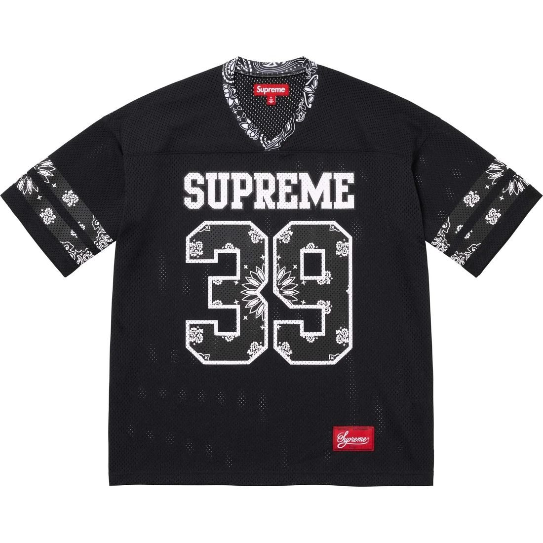 Supreme SS25 Week 14 Bandana Football Jersey Mesh Streetwear Unisex SUP-SS25-053