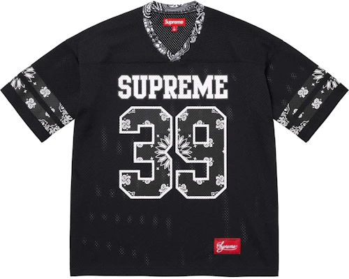 シュプリーム SS25 ウィーク14 バンダナフットボールジャージ メッシュ ストリートウェア ユニセックス SUP-SS25-053 Buy シュプリーム SS25 ウィーク14 バンダナフットボールジャージ メッシュ ストリートウェア ユニセックス SUP-SS25-053