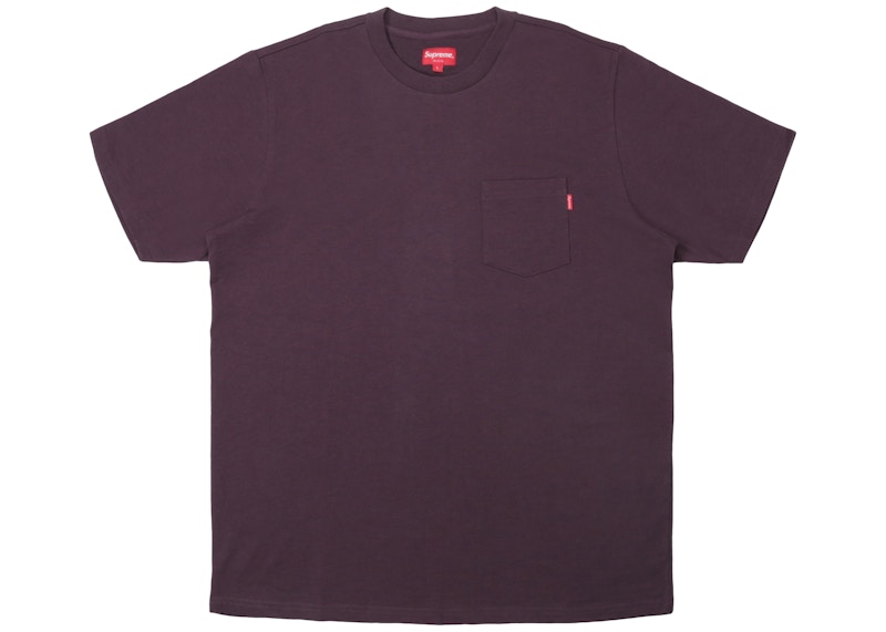 Buy Supreme FW18 Kaos Saku Plum