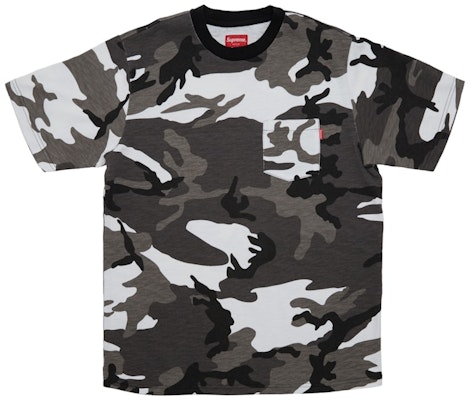 Supreme Camiseta SS Bolsillo (FW18) Snow Camo. Buy Supreme Camiseta SS Bolsillo (FW18) Snow Camo.