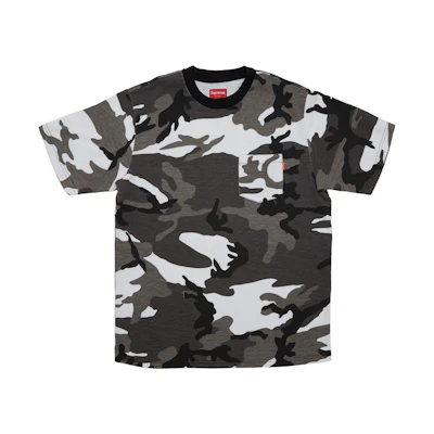 Supreme SS Pocket Tee (FW18) Snow Camo