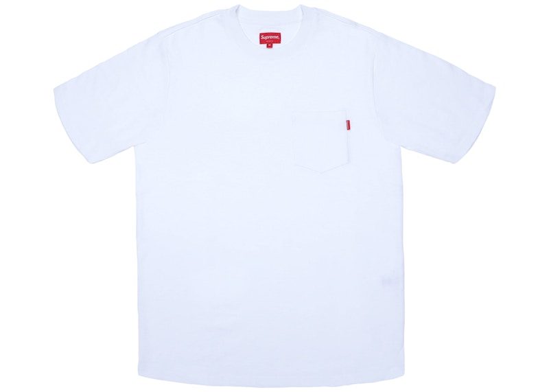 Buy Supreme Camiseta SS Pocket (FW18) Blanca
