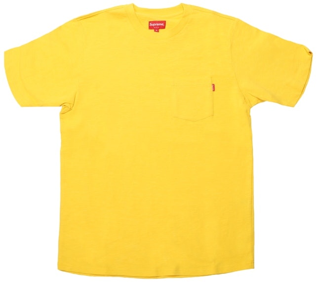 supreme-ss-pocket-tee-f-w18-yellow