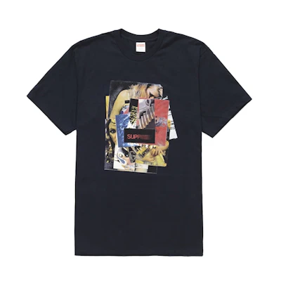 Supreme Stack Tee Navy