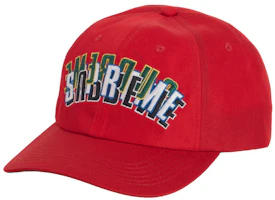 Supreme Stacked Cordura 6-Panel Red Supreme Stacked Cordura 6-Panel Red