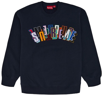 Supreme 堆疊款海軍藍圓領毛衣 Buy Supreme 堆疊款海軍藍圓領毛衣