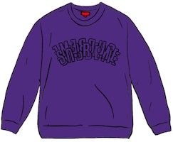 Supreme Stacked Crewneck Purple Supreme Stacked Crewneck Purple