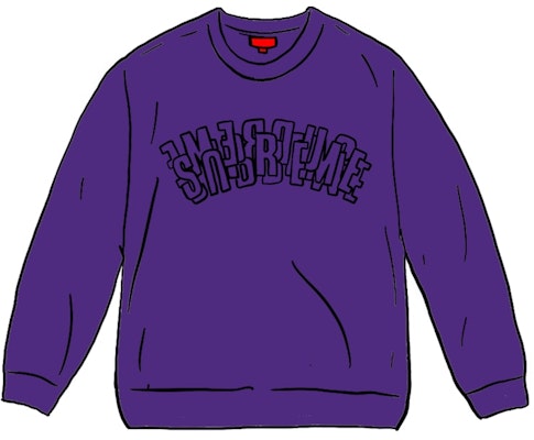 Supreme 叠层圆领卫衣 紫色 Buy Supreme 叠层圆领卫衣 紫色