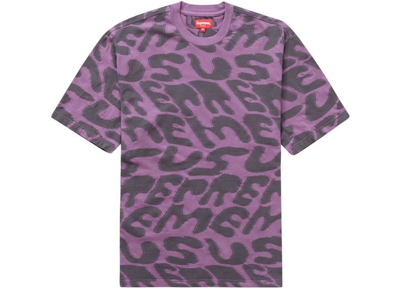 Supreme Stacked Intarsia S/S Top Purple