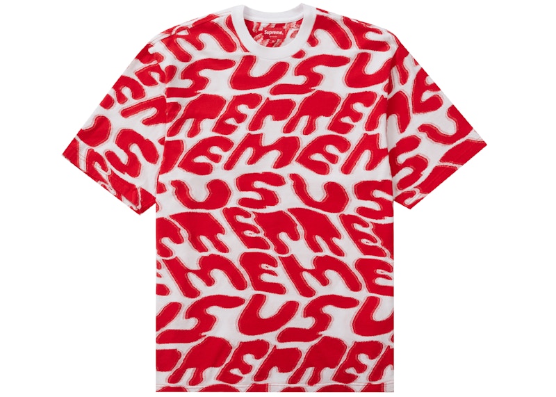 Supreme Stacked Intarsia S/S Top White