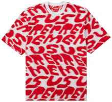 Supreme Stacked Intarsia S/S Top White Supreme Stacked Intarsia S/S Top White