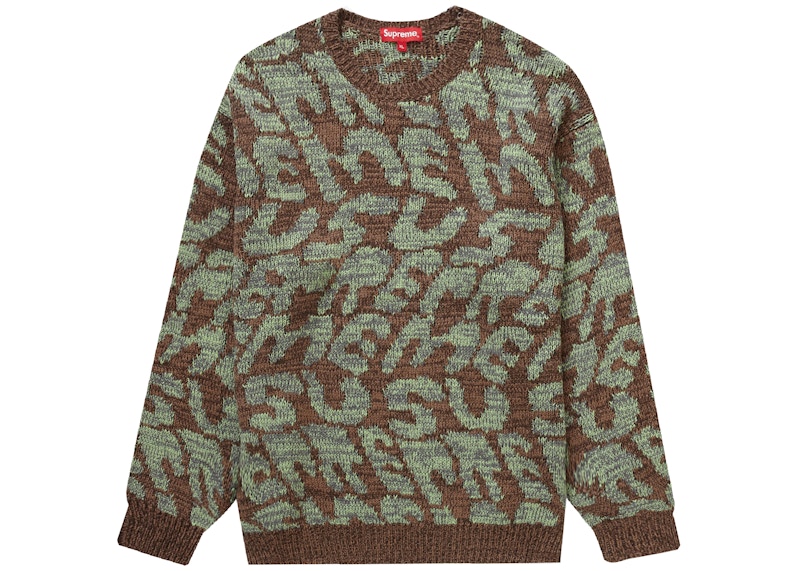 Supreme Stacked Sweater Brown