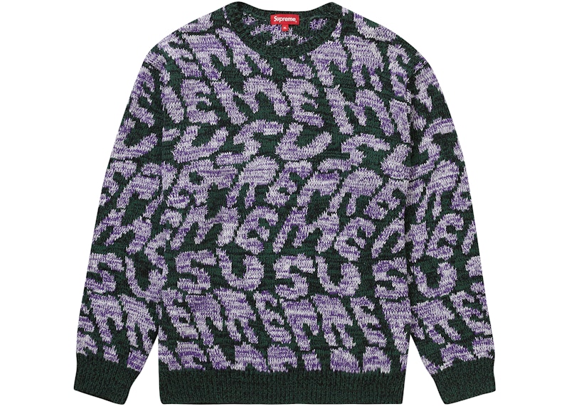 Supreme Stacked Sweater Green