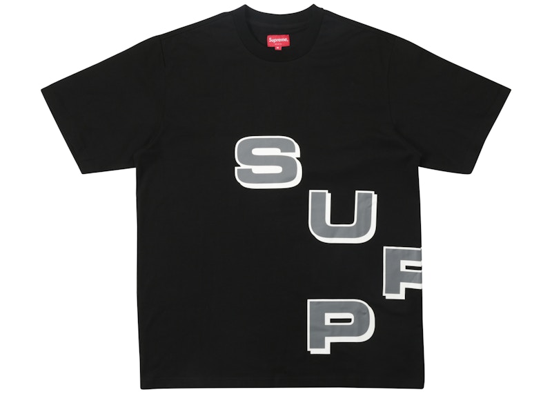 Buy Supreme 黑色错步短袖T恤