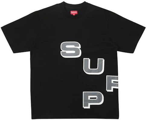 Supreme 黑色错步短袖T恤 Buy Supreme 黑色错步短袖T恤