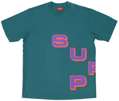 Supreme Camiseta Stagger Azul Verde Teal Buy Supreme Camiseta Stagger Azul Verde Teal