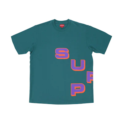 Supreme Stagger Tee Teal