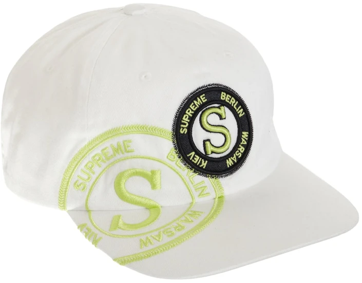 supreme-stamp-6-panel-white
