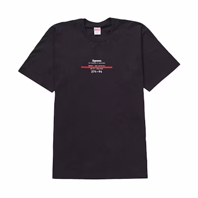 Supreme Standard Tee Black
