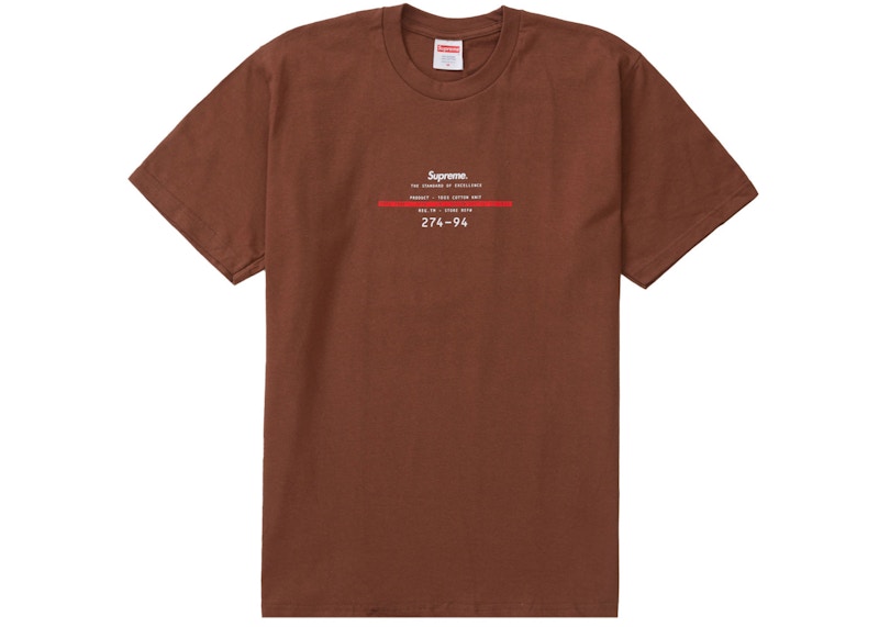 Supreme Standard Tee Brown