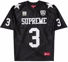 Supreme Star Football Jersey Black Supreme Star Football Jersey Black