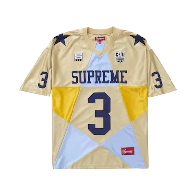 Supreme Star Football Jersey Gold