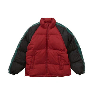 Supreme Star Sleeve Down Puffer Jacket Red