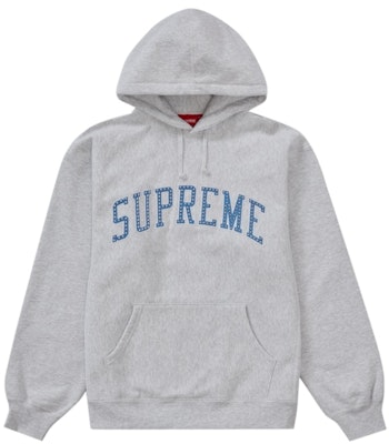 Supreme Stars Arc Hooded Sweatshirt 'Ash Grey' - Main Image