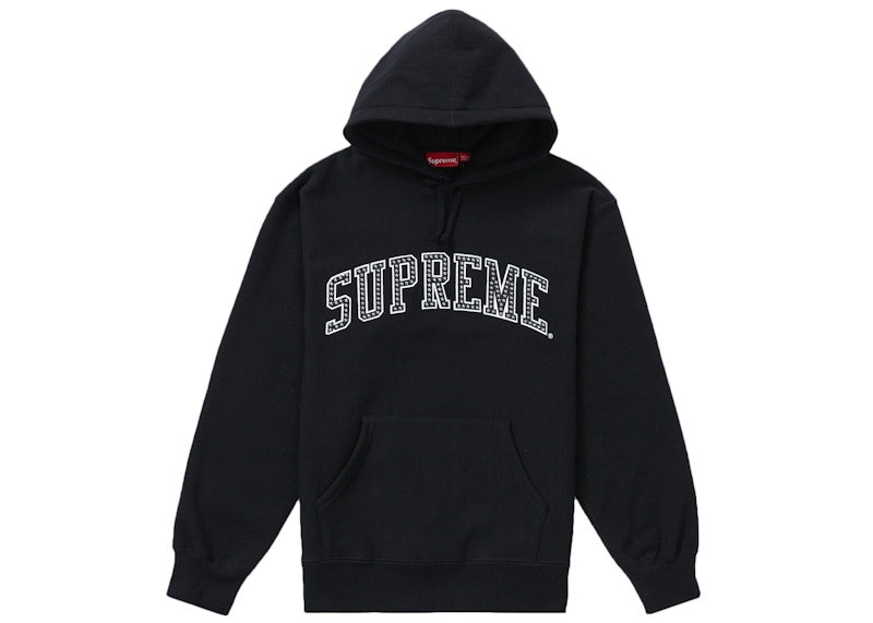 Buy Supreme 星星弧形连帽衫 '黑色'