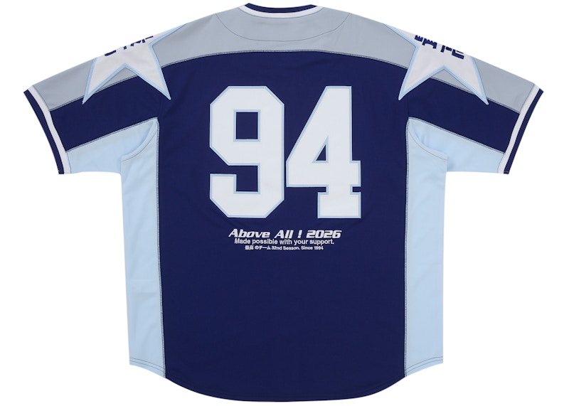 Order Supreme Stars Baseball Jersey Biru Tua Navy